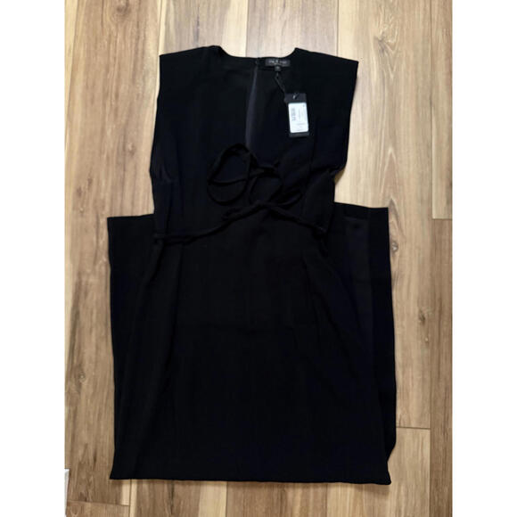 NWT!  rag & bone Moira Sleeveless Maxi Dress Black Size 6 - Picture 6 of 9